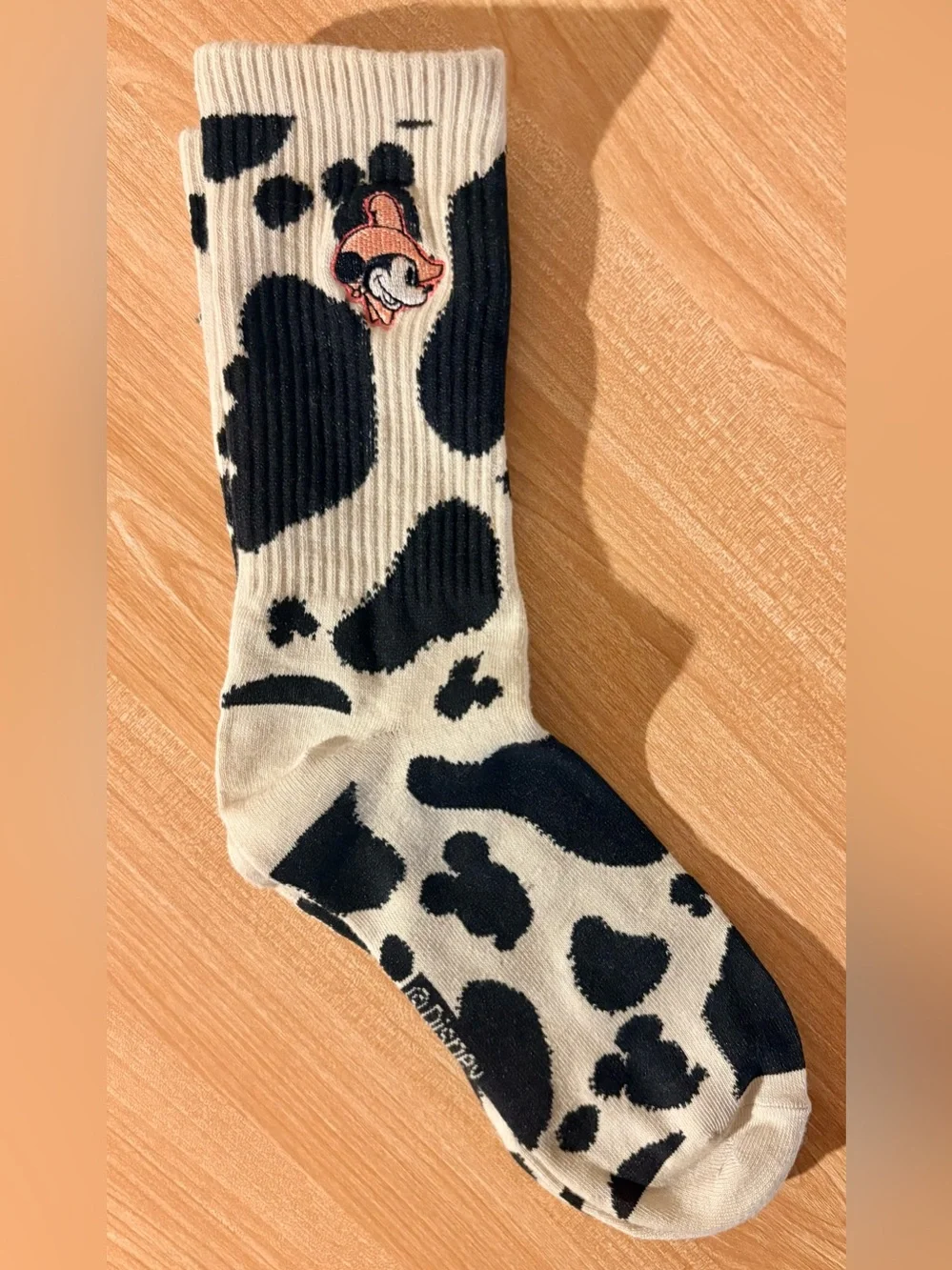 Disney Mickey Mouse Cow Print Crew Socks BoxLunch Exclusive New without Tags
